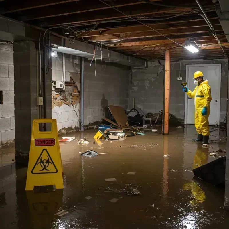 Flooded Basement Electrical Hazard in East Greenbush, NY Property